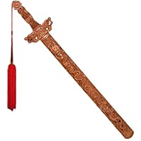 旧蔵清国時代物　桃木製龍頭【雙龍戲珠】宝劍 細工彫刻避邪 鎮宅 古美術　本物保証 31Y2BoQp+SL._SS200_.jpg